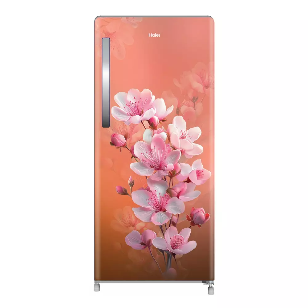 Haier 190 L Direct Cool Single Door Refrigerator 2 Star Saffron Sienna (Cherry Blossom), HRD-2112CSSA-N