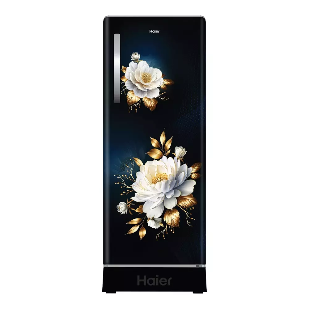 Haier 215 L Direct Cool Single Door Refrigerator with Base Drawer 5 Star Marine Freesia (Luxe), HRD-2365PMFA-N