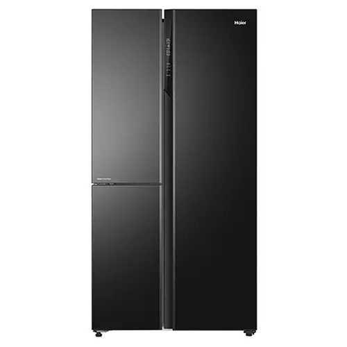 haier-598-l-3-door-side-by-side-frost-free-refrigerator-3-star-black-glass-hrt-683kgu1