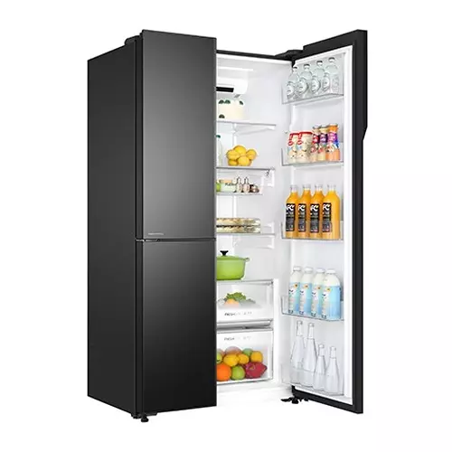 haier-598-l-3-door-side-by-side-frost-free-refrigerator-3-star-black-glass-hrt-683kgu1