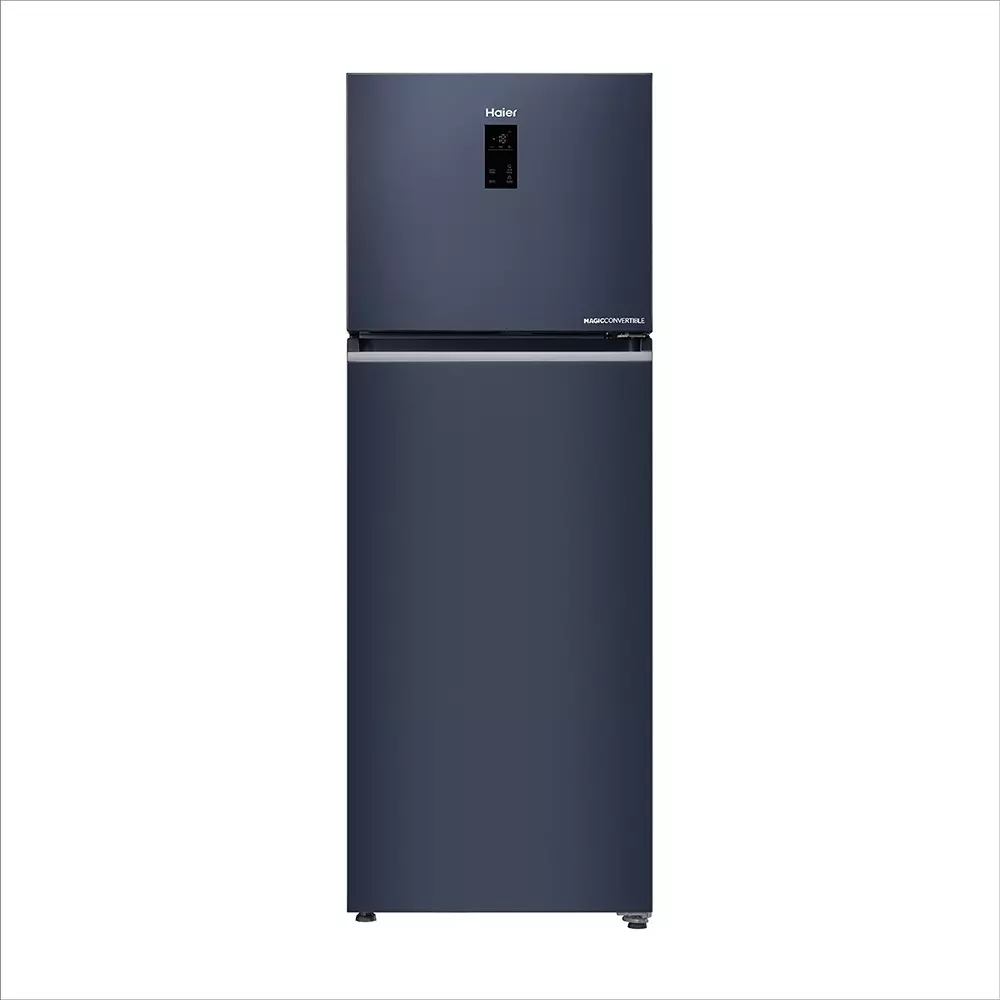 Haier 328 L Double Door Frost Free Top Mount Refrigerator 2 Star Graphite Black, HRF-3782BLGK-P
