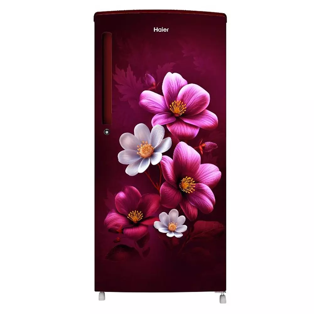 Haier 185 L Direct Cool Single Door Refrigerator 1 Star Red Anemone, HRD-2061SRAA-N