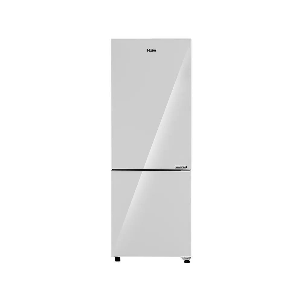 Haier 265 L Double Door Frost Free Bottom Mount Refrigerator 2 Star Mirror Glass, HRB-3152PMGA-P