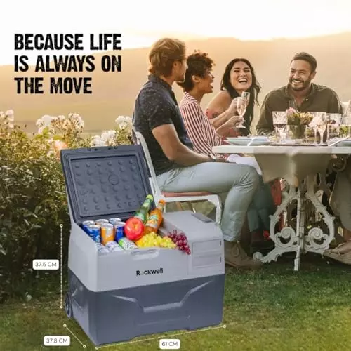 Rockwell 27.8 L Car Fridge/Cooler for Outdoor, Camping, Picnics, Adventure, Parties, RMC30S
