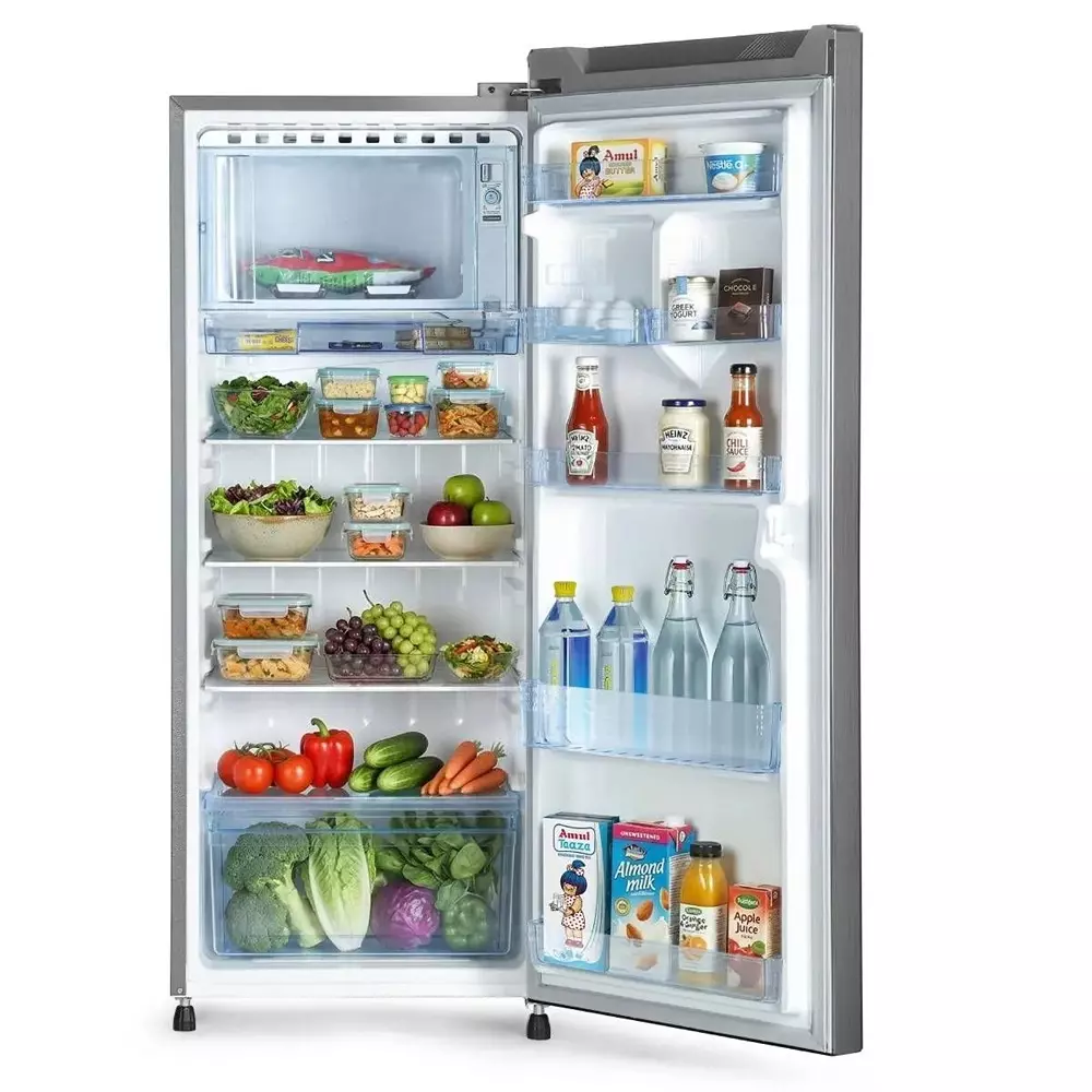 lloyd-refrigerator-icecool-series-185-l-capacity-fixed-speed-compressor-single-door-steel-graphite-color-gldg203asgcf