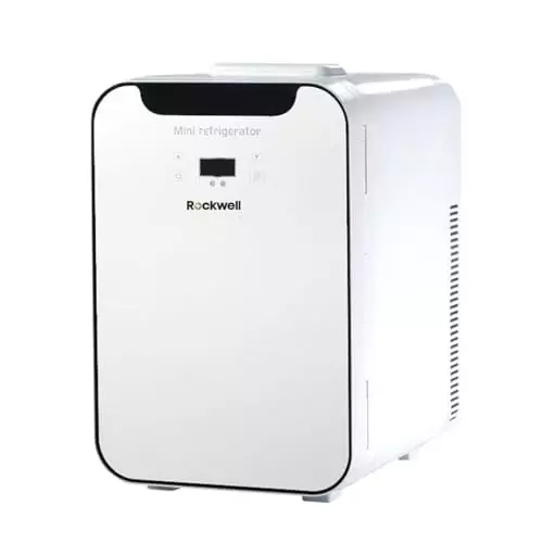 Rockwell 13 L Portable Mini Fridge and Warmer 220 V White, RMF13W