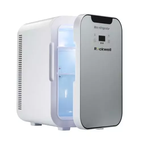 Rockwell 13 L Portable Mini Fridge and Warmer 220 V White, RMF13W