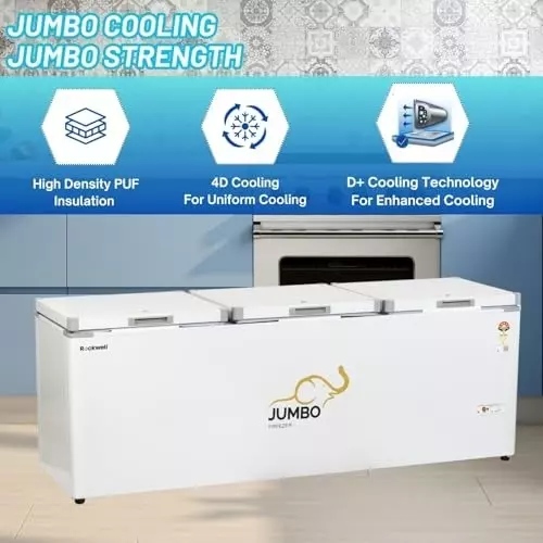 Rockwell 697 L Triple Door D+ Cooling Ultra-Low Temperature Freeze White, SFR-750