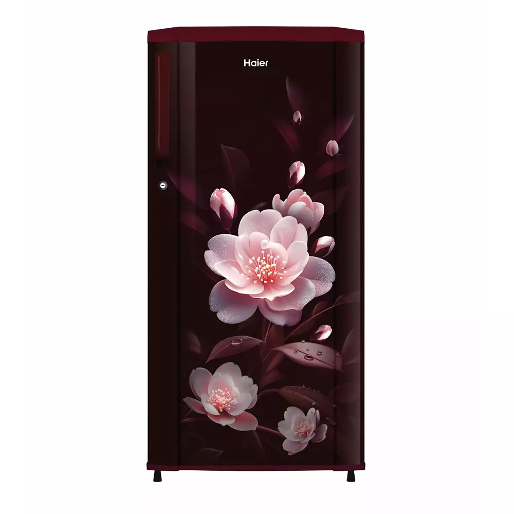 Haier 165 L Direct Cool Single Door Refrigerator 1 Star Red Elegance, HRD-1851SREA-P