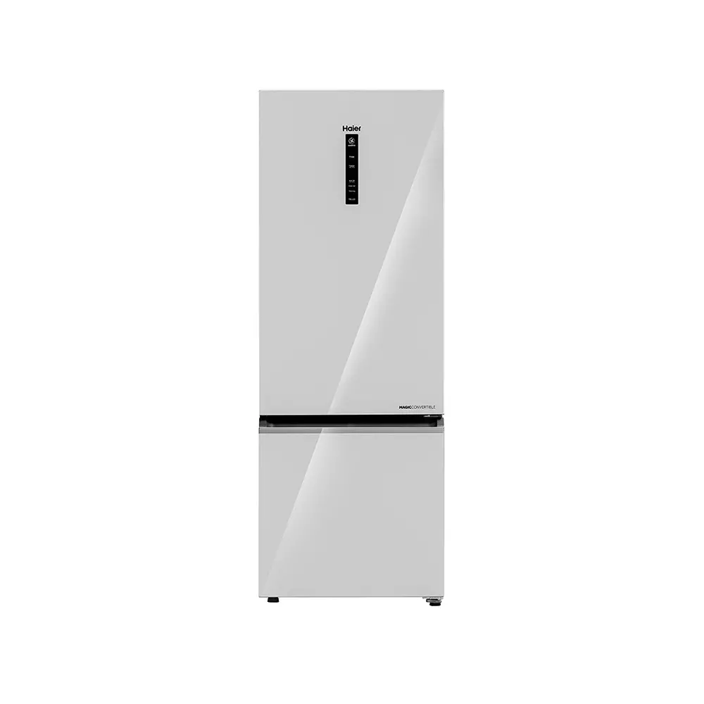 Haier 325 L Double Door Frost Free Bottom Mount Refrigerator 2 Star Mirror Glass, HRB-3752PMGA-P