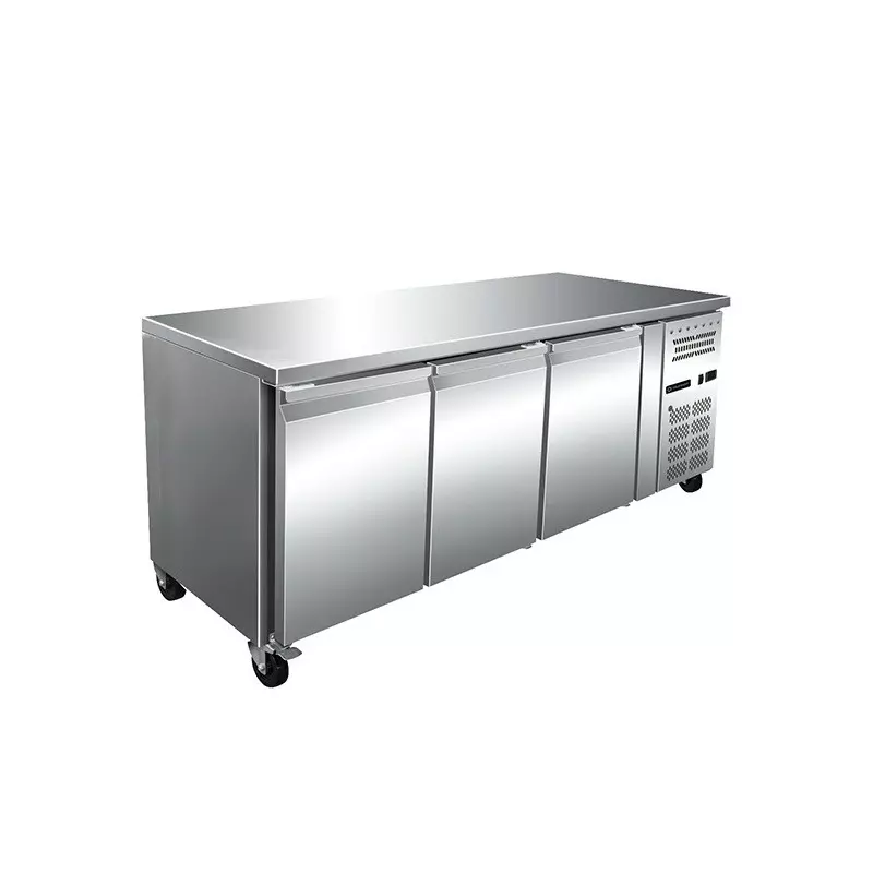 Trufrost Undercounter Refrigerator Without table top SS 304 Inside Three Door 417 L R600a Refrigerant 1795x700x860 mm Grey, GN 3100TN (Topless)