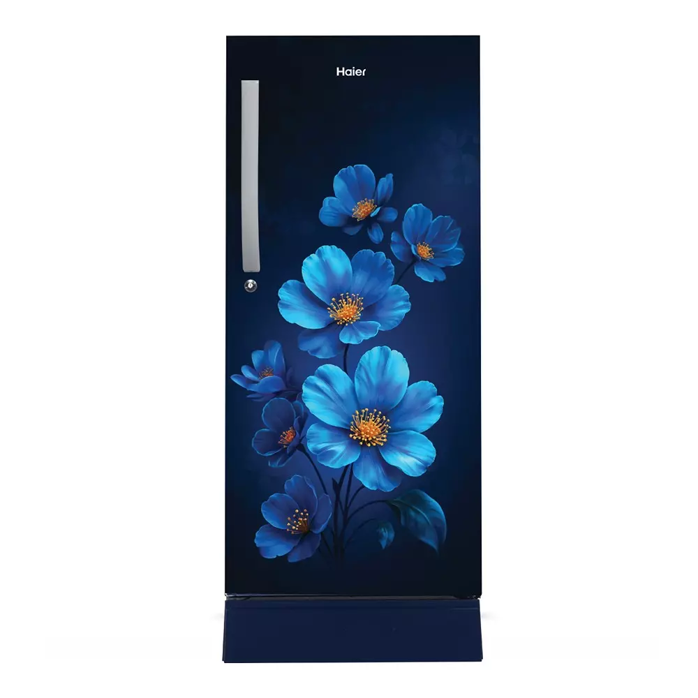 Haier 215 L Direct Cool Single Door Refrigerator with Base Drawer 3 Star Marine Xsenia, HRD-2353PMXA-P