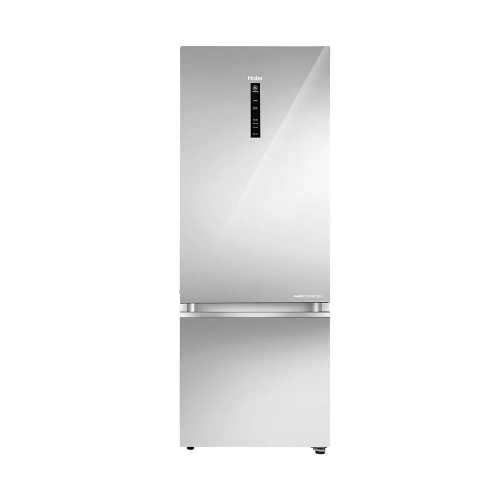 Haier 355 L Double Door Frost Free Bottom Mount Refrigerator 2 Star Mirror Glass, HRB-4052PMGA-P
