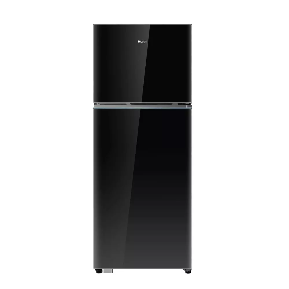 Haier 475 L Double Door Frost Free Top Mount Refrigerator 1 Star Black Glass, HRF-5251PKGA-N