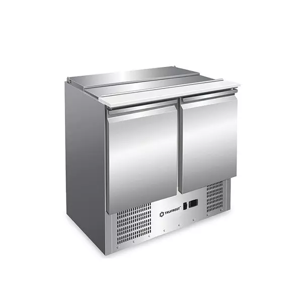Trufrost Refrigerated Saladette Double Door 240 L R600a Refrigerant 900x700x876 mm Grey, S 900
