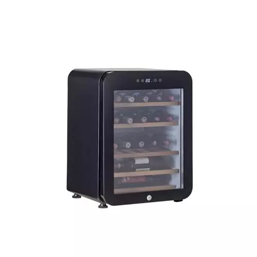 Rockwell 65 L Single Door Digital Temperature Control Fridge Black, RWNS23