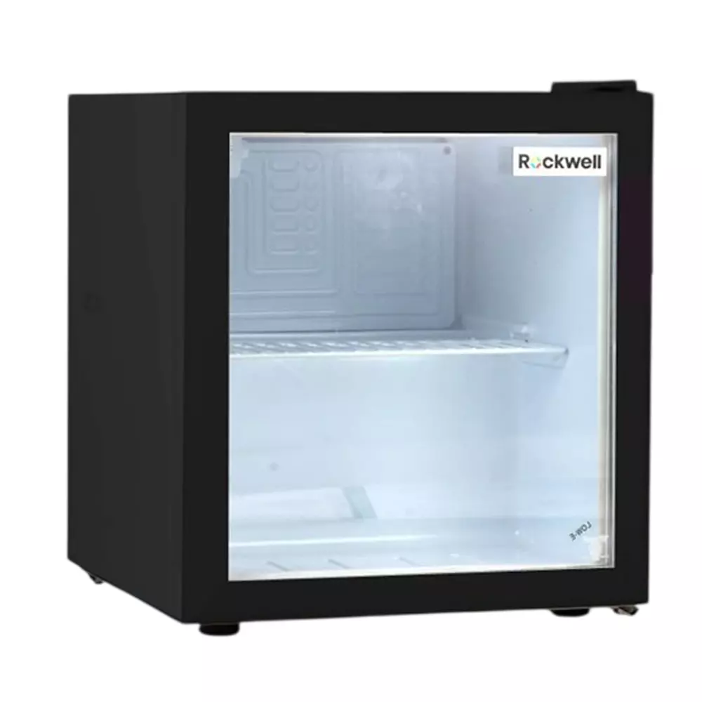 Rockwell Mini Fridge with Freezer 47 L 2 Star 2 Large Shelves Black, MB55GBL