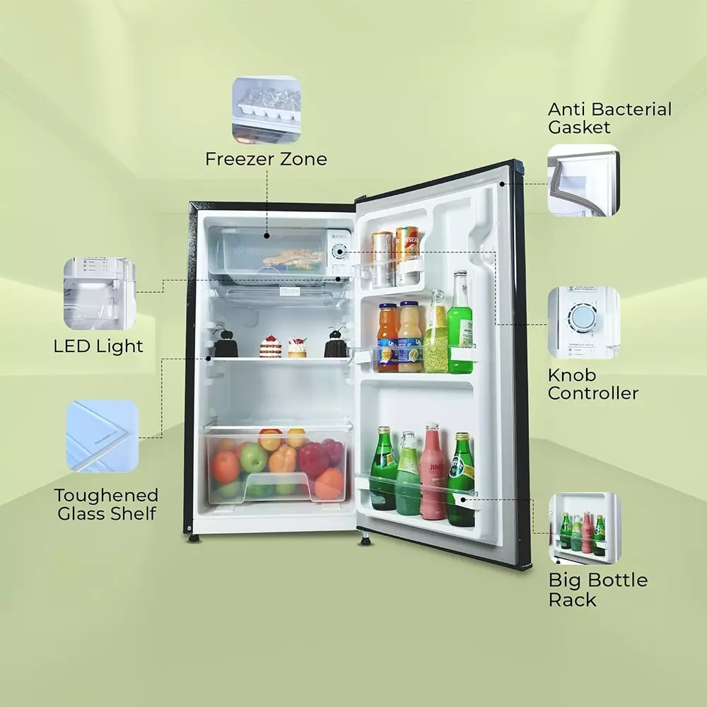 haier-100-l-direct-cool-single-door-refrigerator-2-star-black-steel-hrd-1252ksa