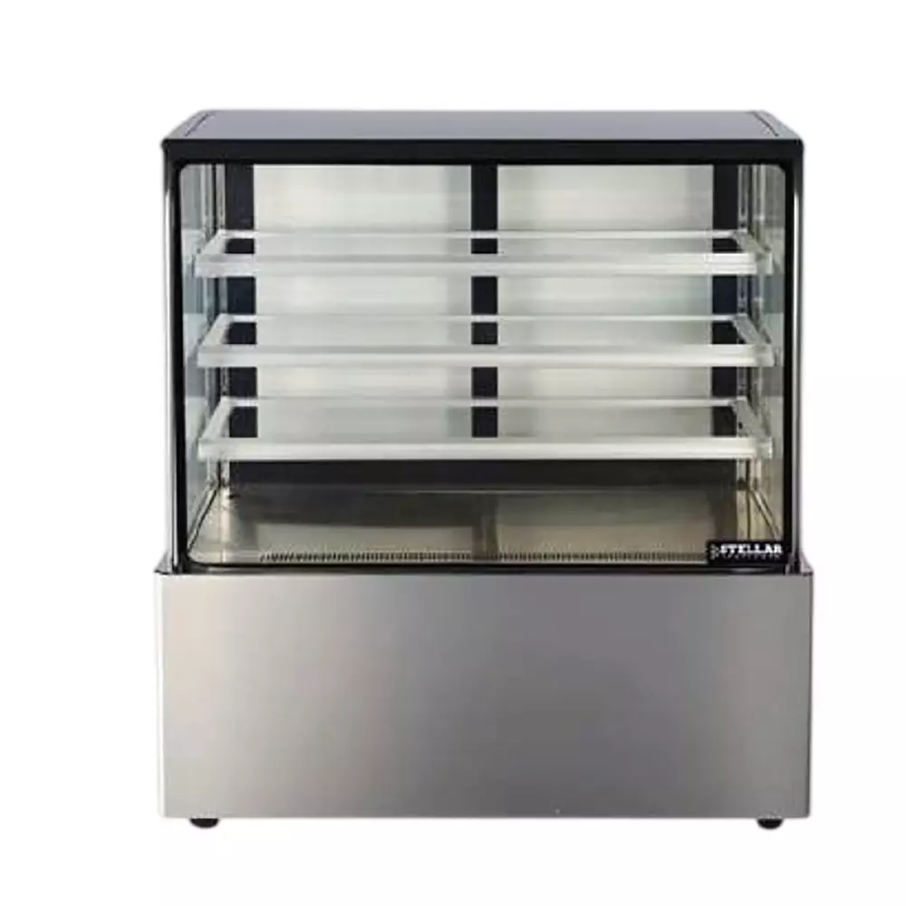 Stellar Display Cabinet Base+3 Front Glass Heated / Vacuum 1500 x 660 x 1300 mm Size, DC 1500 B3