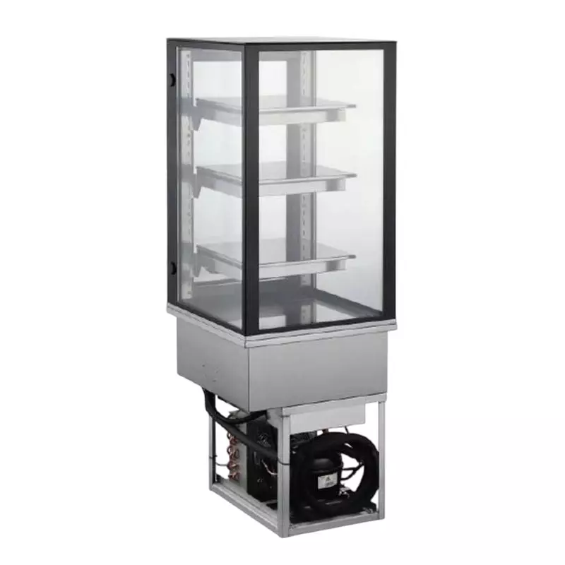 Trufrost Flat Glass 4 Layer Drop In Showcase 180 L Capacity 500 W Power Consumption, DI-515