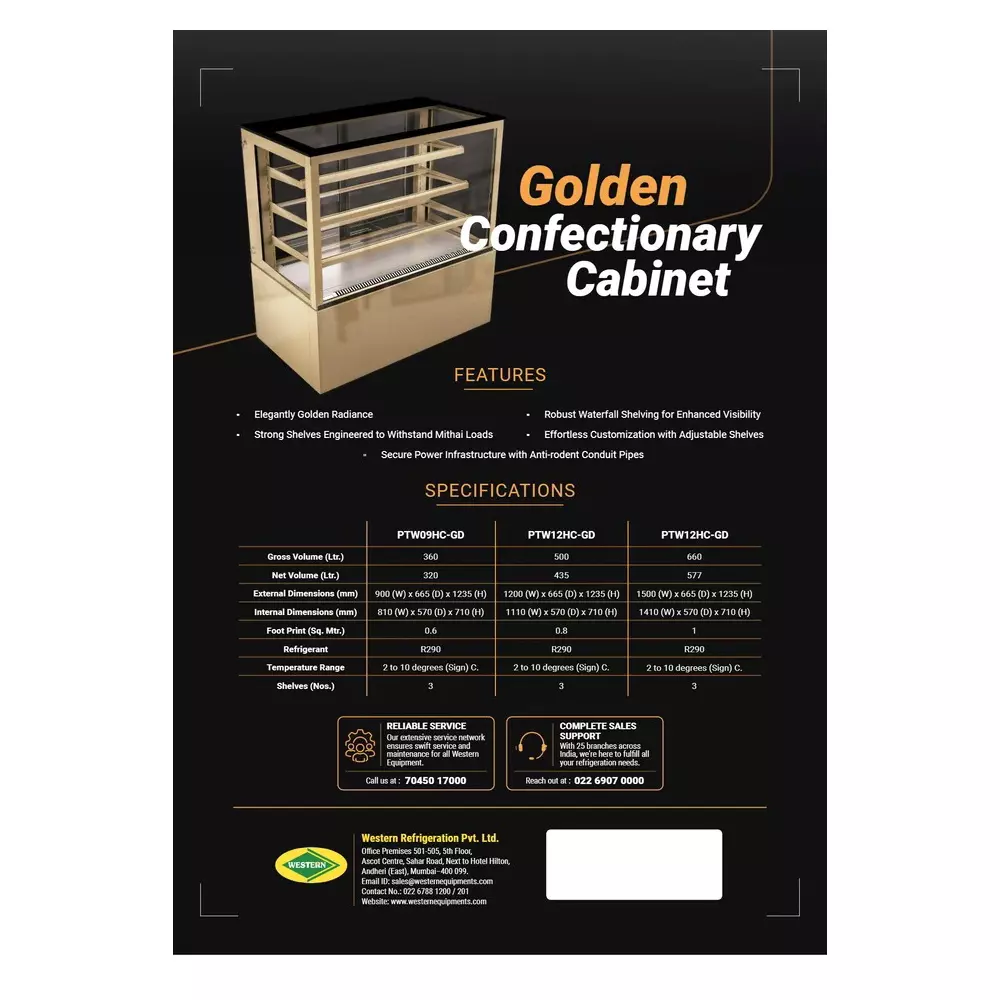 western-577-l-pastry-cabinet-golden-color-5-feet-1524-cm-height-and-3-shelves-ptw15hc-gd