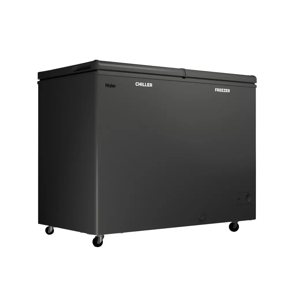 haier-350-l-double-door-dual-compartment-combo-chest-freezer-titanium-grey-hfc-350cet