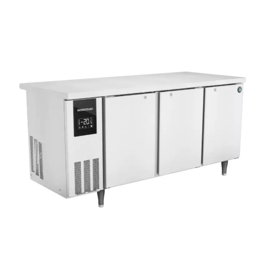HOSHIZAKI SUS Premium Under Counter Chiller Stainless Steel 304 3 Door 6 Shelves 436 L Gross Volume, RTWP177LS3-GN