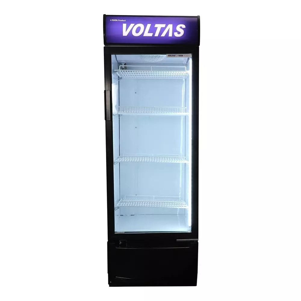 Voltas 320 L Single Door Black VISI Cooler VC GT 320 SD P Metallic FGLS