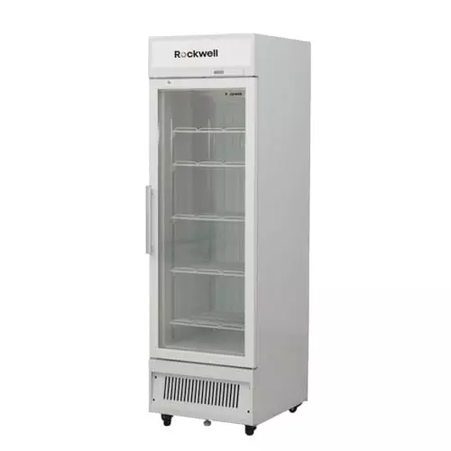 Rockwell 379 L Single Glass Door Visi Freezer White, VF500C