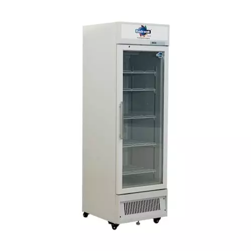 Rockwell 379 L Single Glass Door Visi Freezer White, VF500C
