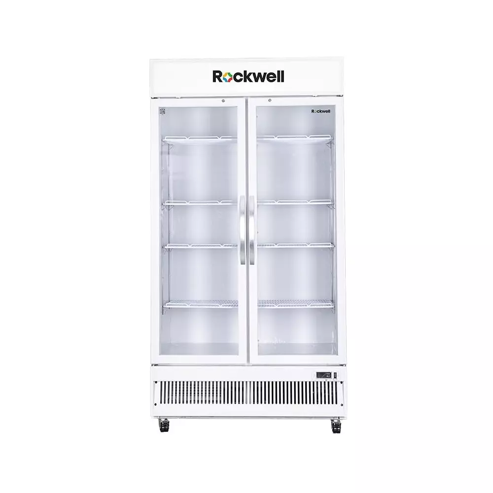 ROCKWELL 739 L Double Door Glass Visi Cooler, RVC950C