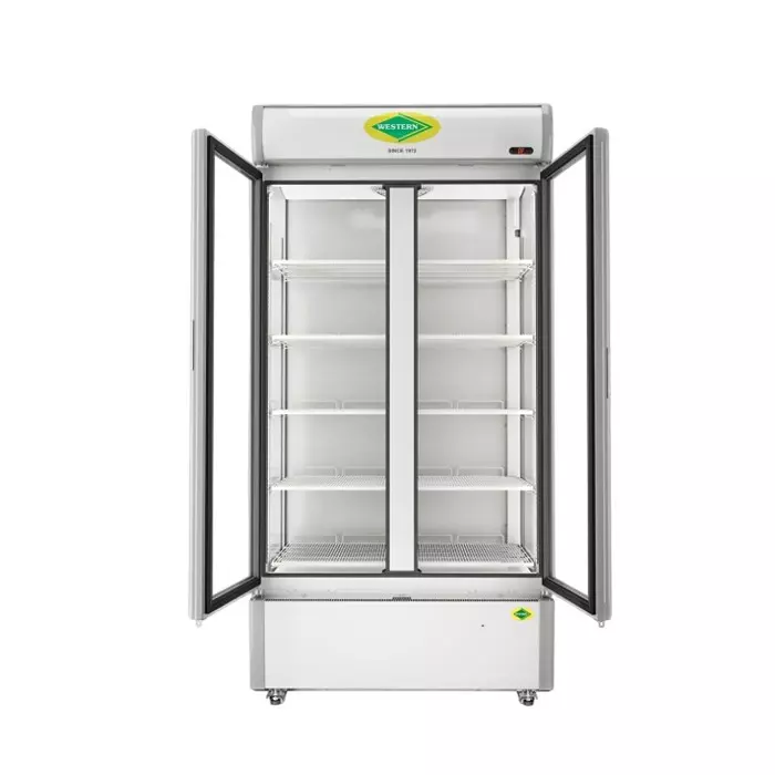 WESTERN Vertical Freezer 807 L Double Door with 10 Sleeves, SRC950HCT-GL