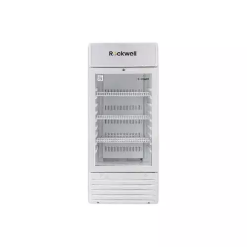 Rockwell 170 L Single Door Visi Cooler 3 Sturdy Metal Shelves White, RVC200A