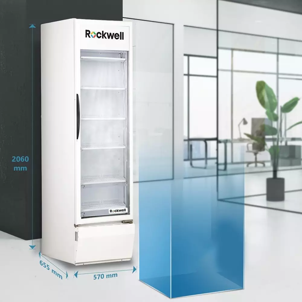 rockwell-visi-cooler-453-l-single-glass-door-6-shelves-with-led-lighting-auto-defogging-rvc550