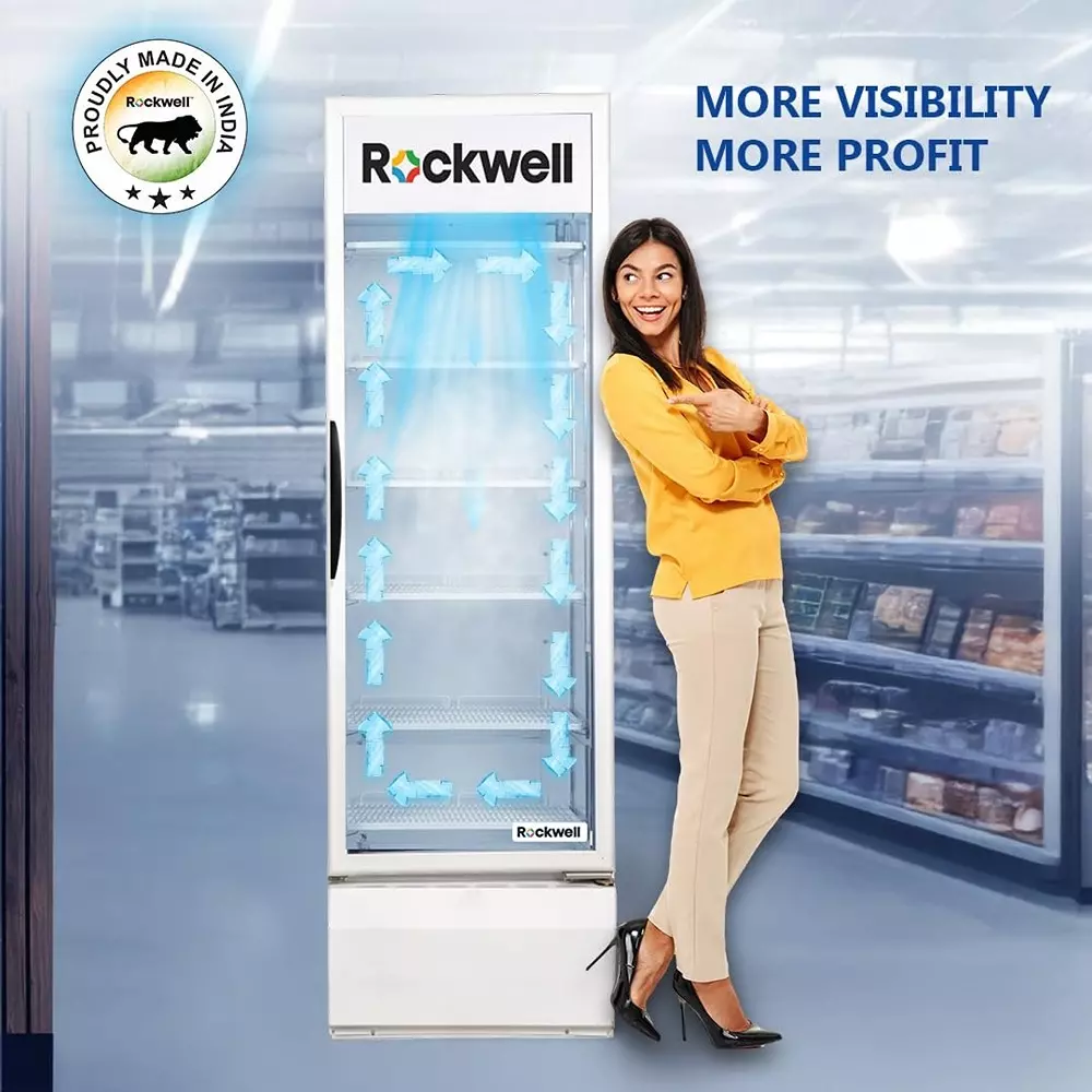 rockwell-visi-cooler-453-l-single-glass-door-6-shelves-with-led-lighting-auto-defogging-rvc550