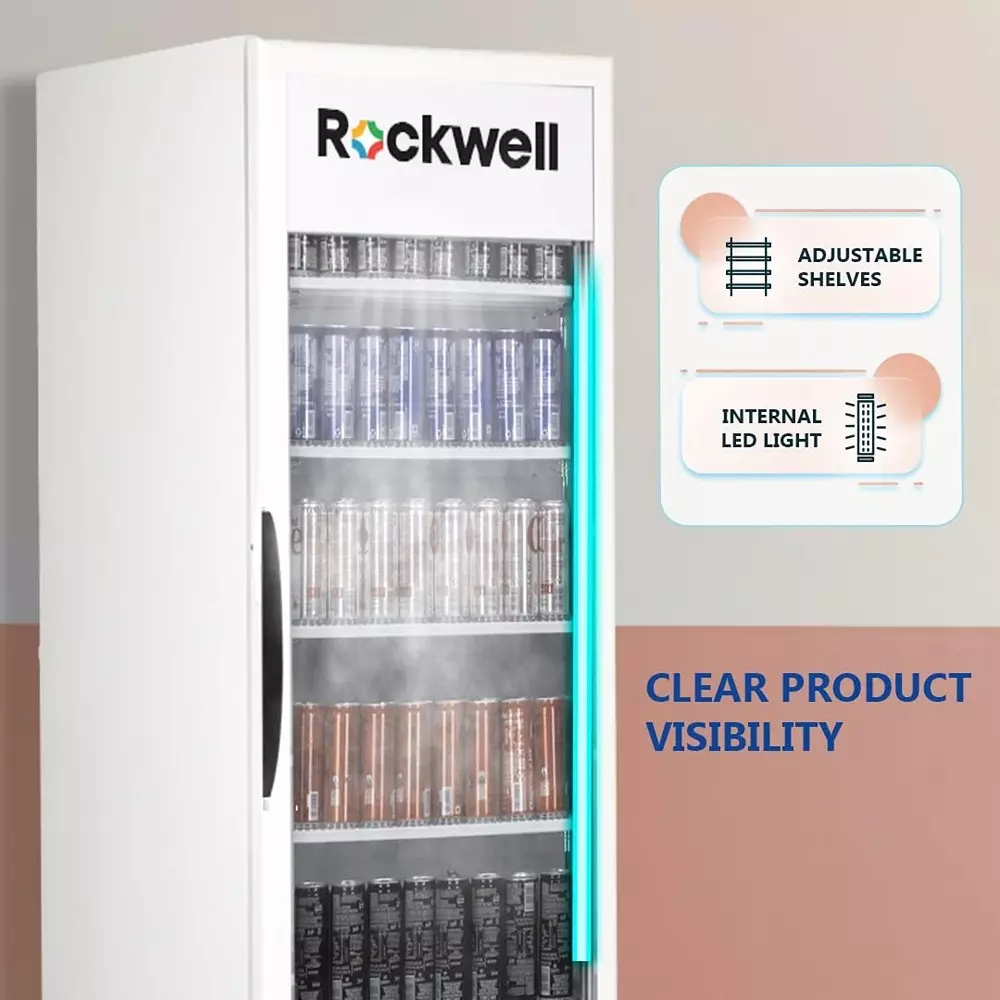 rockwell-visi-cooler-453-l-single-glass-door-6-shelves-with-led-lighting-auto-defogging-rvc550