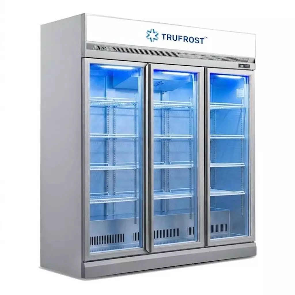 Trufrost Visi Cooler Three Door 1800 L Capacity Grey, VC 1800 Premia