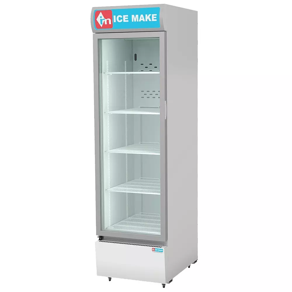 ICE MAKE Vertical Freezer 550 L Single Door 5 Shelves Grey, IMVC550