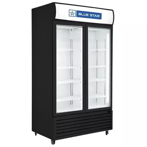 Blue Star 730 L Visi Cooler Double Door Temperature Range +1°C to +10°C in Black Color, VC800CD-B