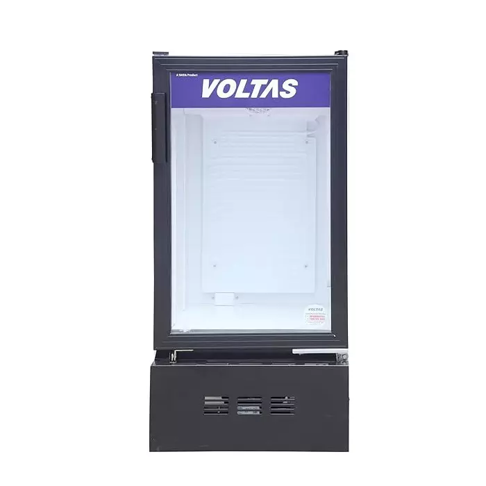 Voltas 105 L Visi Cooler Single Glass Door 2 Adjustable Shelves and 0°C to +7°C Temperature Range, VC GT 120 SD P