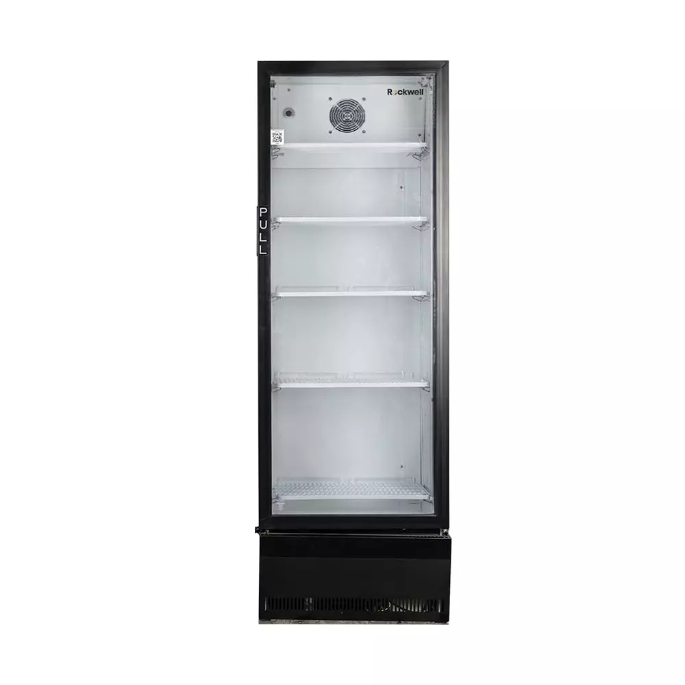 ROCKWELL 358 L Single Door Glass Visi Cooler, RVC390B