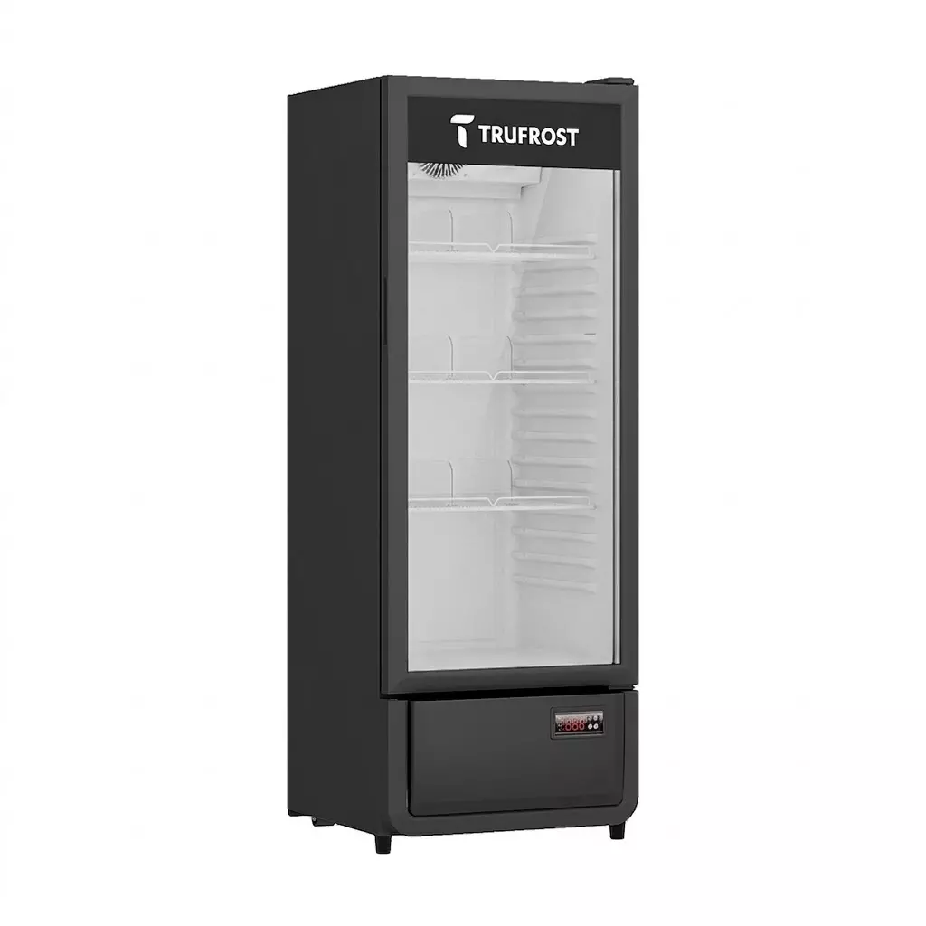 Trufrost Visi Cooler Single Door 218/240 L Capacity Black, VC 250 Black Head