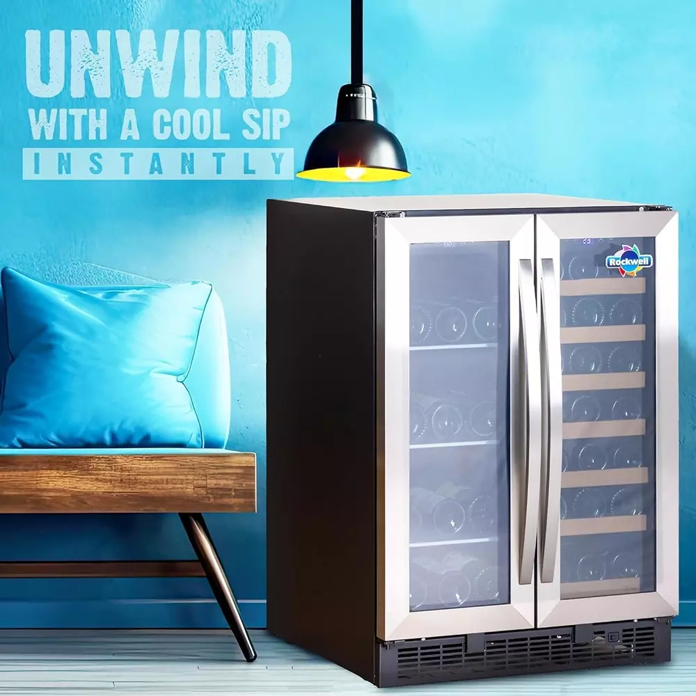 rockwell-87-wine-bottles-cooler-148-l-freestanding-dual-refrigerator-rwnd87