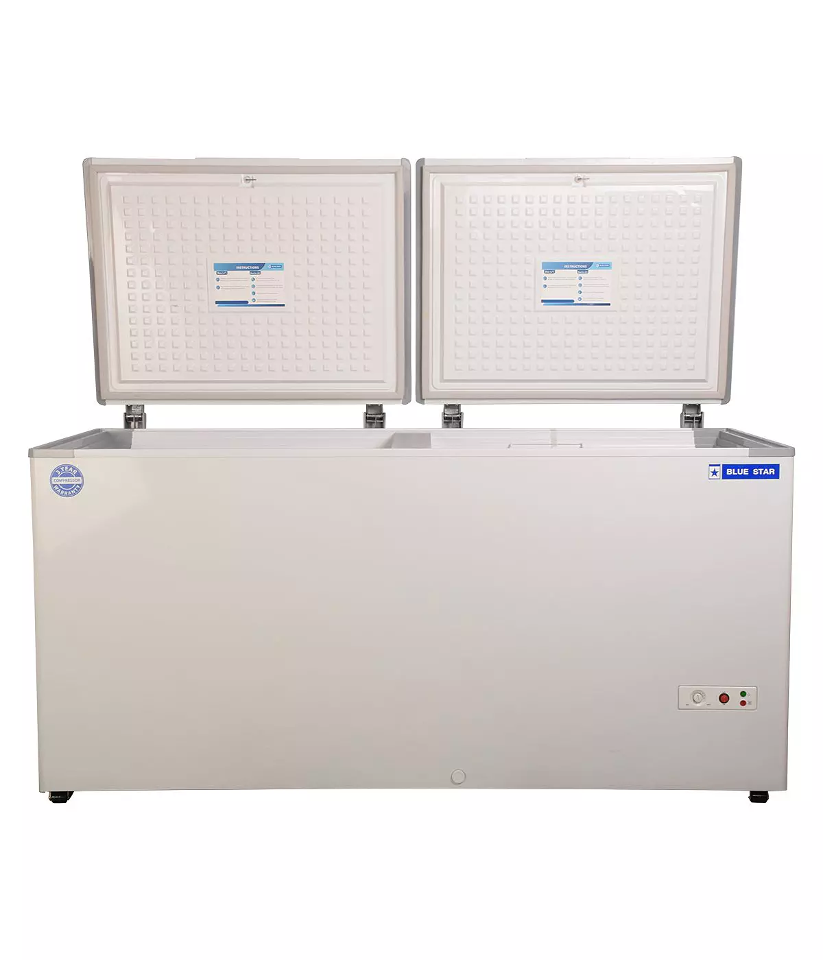 Blue Star 500 liter Convertible Hard Top Double Door Deep Freezer