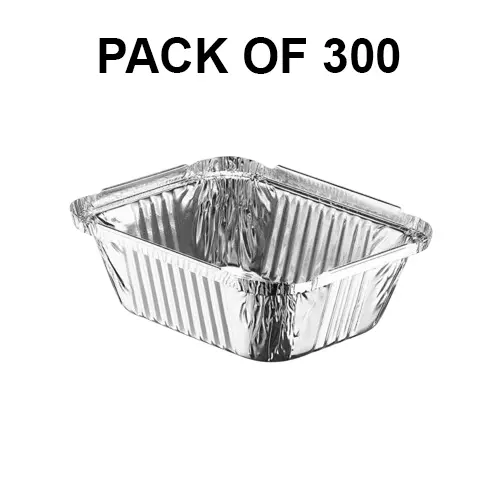 GENERIC Disposable Aluminum Foil Containers 450 ml (Pack of 300)