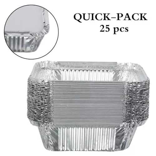 GENERIC Disposable Aluminum Foil Containers 450 ml (Pack of 300)