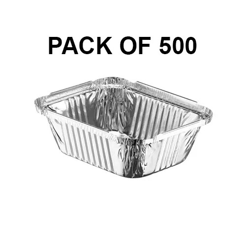 GENERIC Disposable Aluminum Foil Containers 250 ml (Pack of 500)