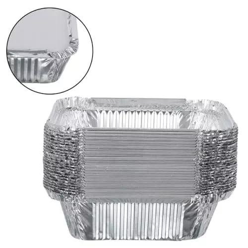 GENERIC Disposable Aluminum Foil Containers 660 ml (Pack of 200)