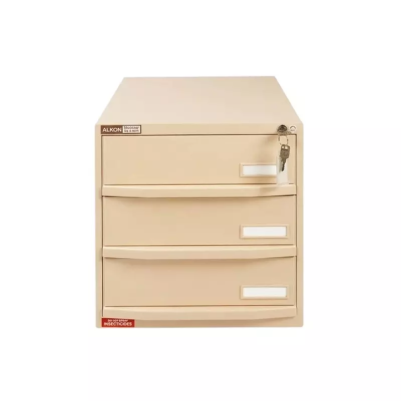 alkon-crash-cart-component-box-with-bins-beige-color-rectangular-shape-and-3-lockable-drawers
