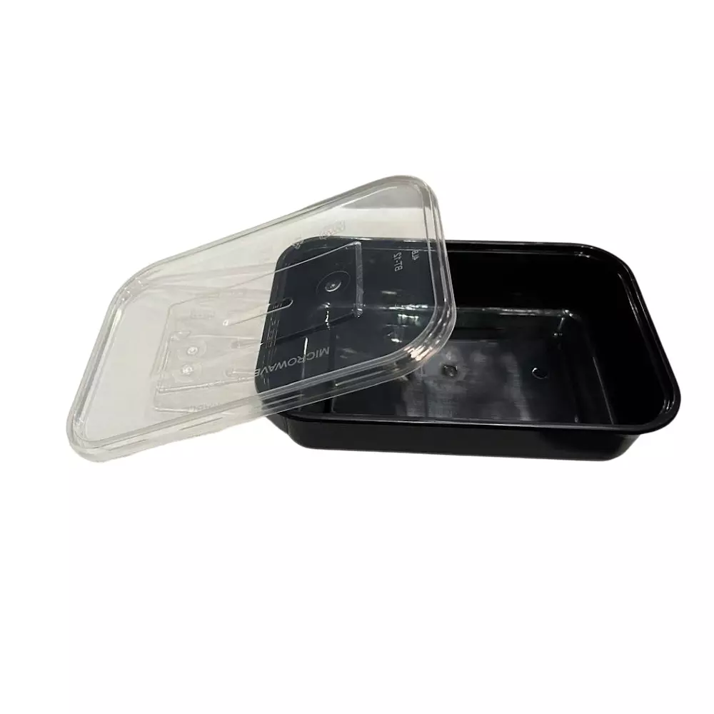 GENERIC Rectangle Plastic Container 500 ml (Pack of 300)